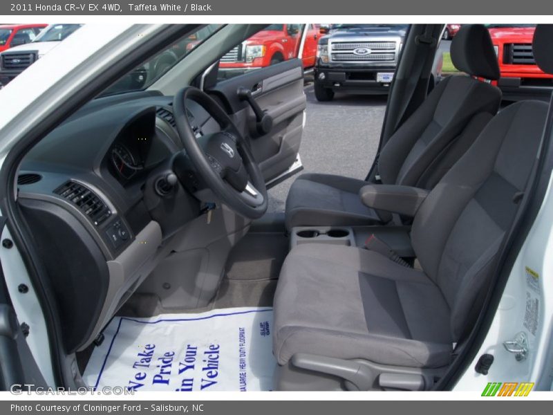 Taffeta White / Black 2011 Honda CR-V EX 4WD