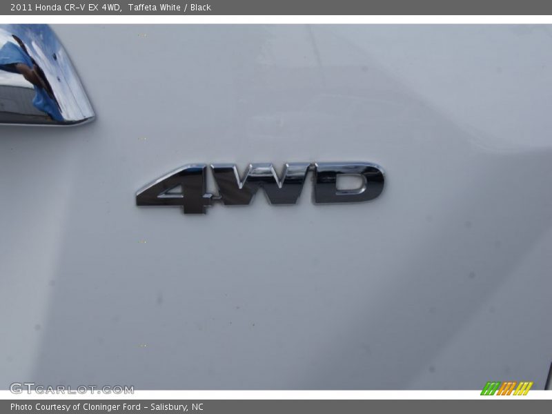 Taffeta White / Black 2011 Honda CR-V EX 4WD