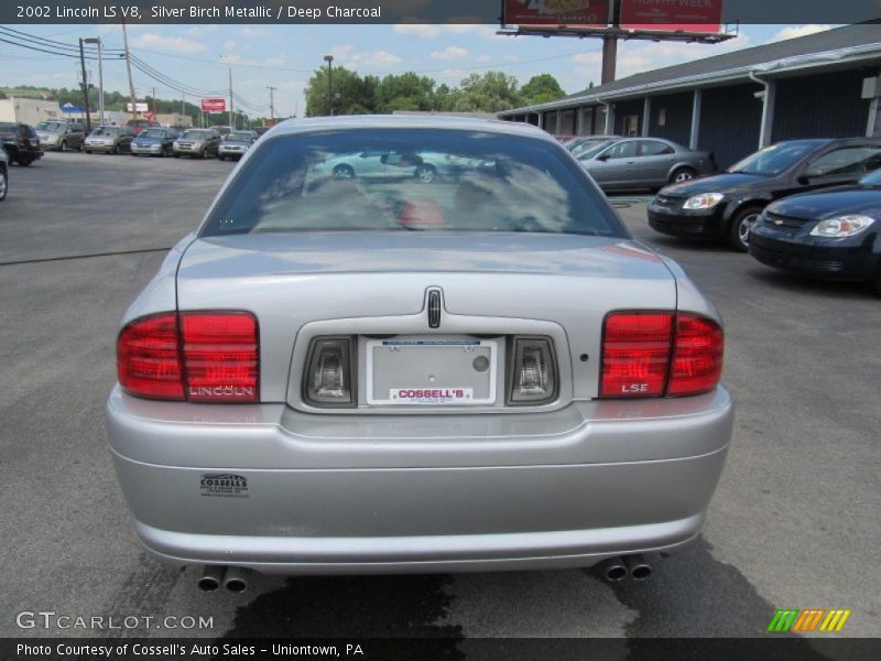 Silver Birch Metallic / Deep Charcoal 2002 Lincoln LS V8