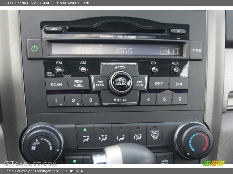 Taffeta White / Black 2011 Honda CR-V EX 4WD