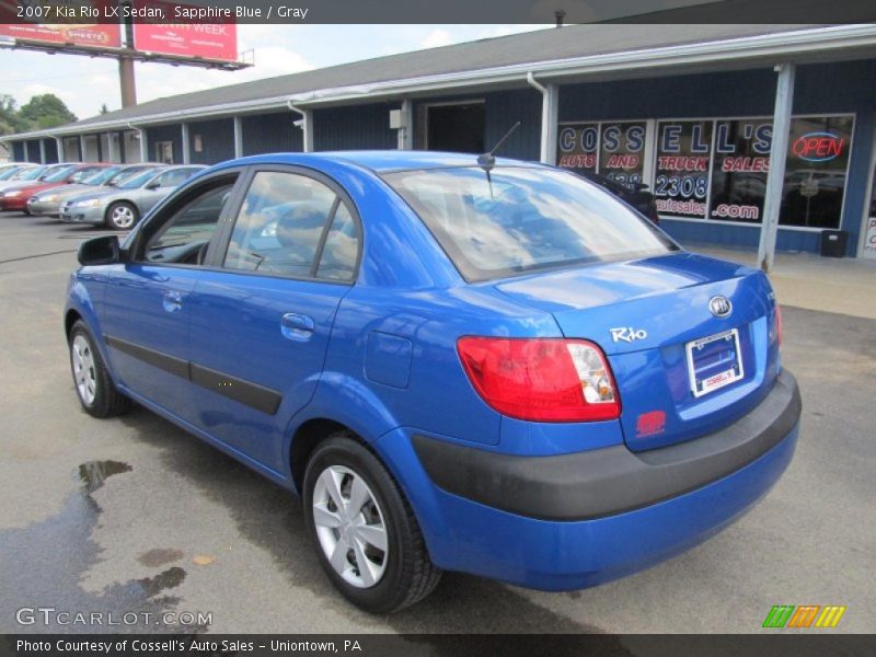 Sapphire Blue / Gray 2007 Kia Rio LX Sedan