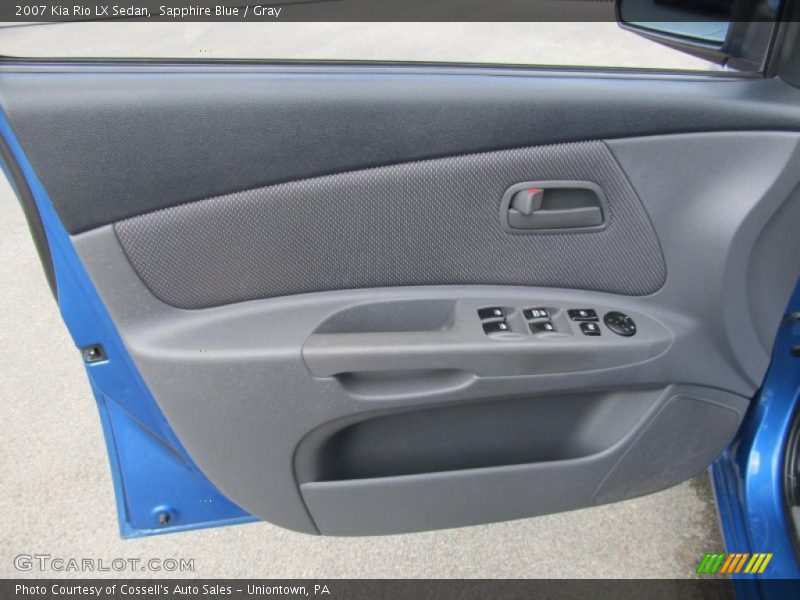 Sapphire Blue / Gray 2007 Kia Rio LX Sedan