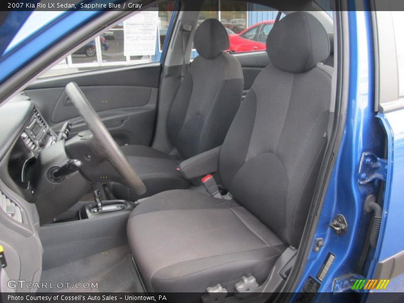 Sapphire Blue / Gray 2007 Kia Rio LX Sedan