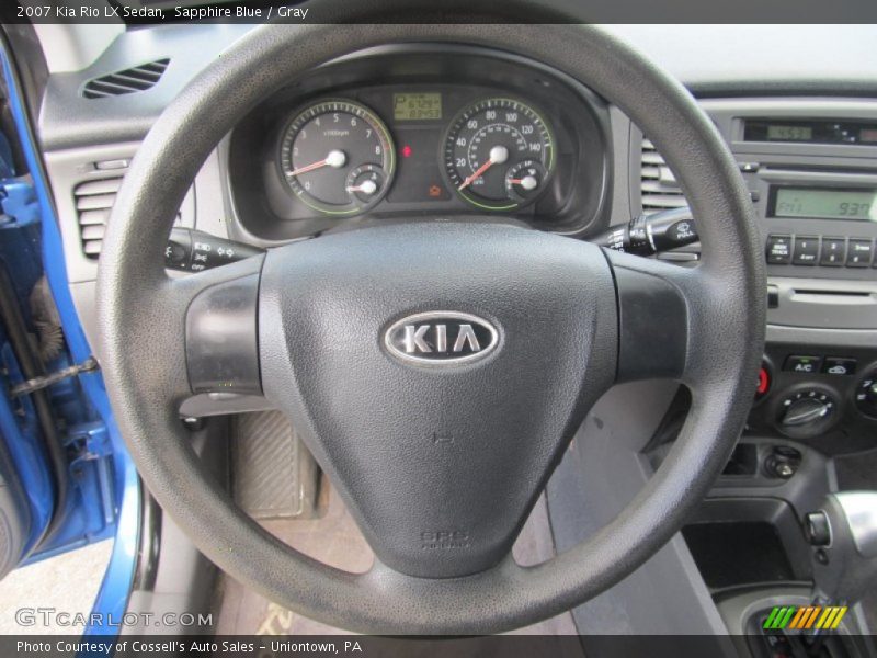 Sapphire Blue / Gray 2007 Kia Rio LX Sedan