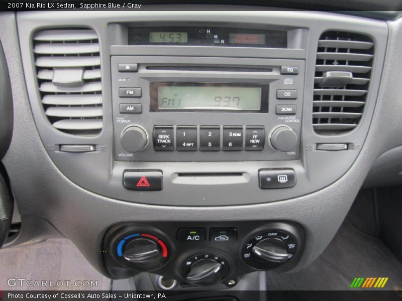 Sapphire Blue / Gray 2007 Kia Rio LX Sedan