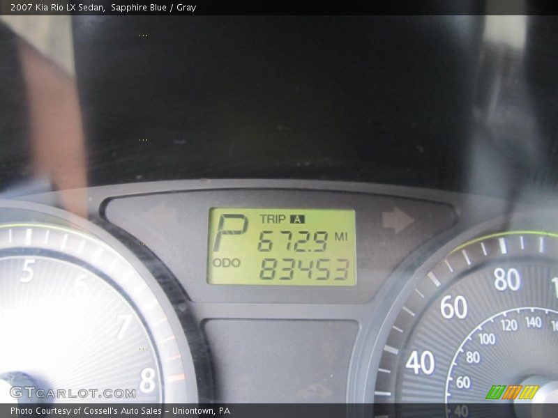 Sapphire Blue / Gray 2007 Kia Rio LX Sedan