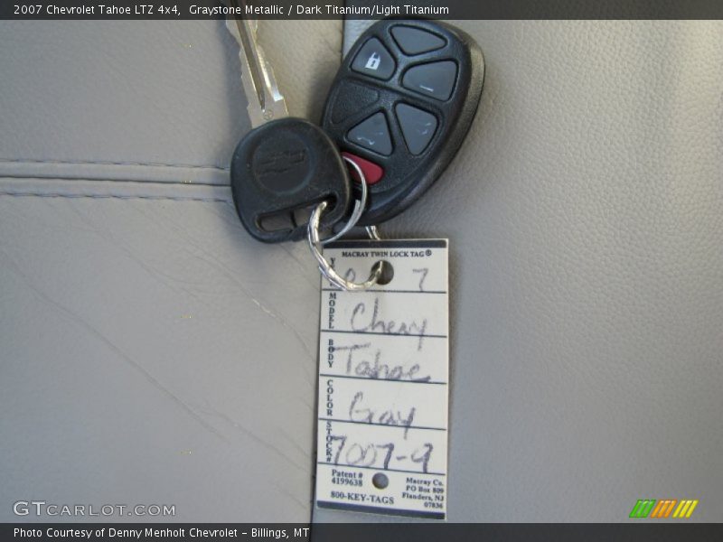 Graystone Metallic / Dark Titanium/Light Titanium 2007 Chevrolet Tahoe LTZ 4x4