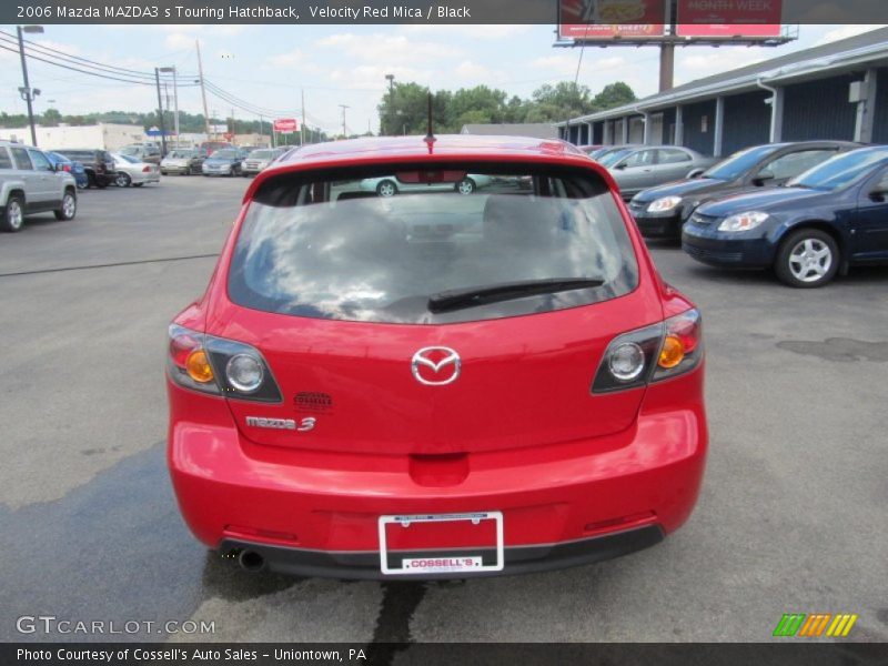 Velocity Red Mica / Black 2006 Mazda MAZDA3 s Touring Hatchback