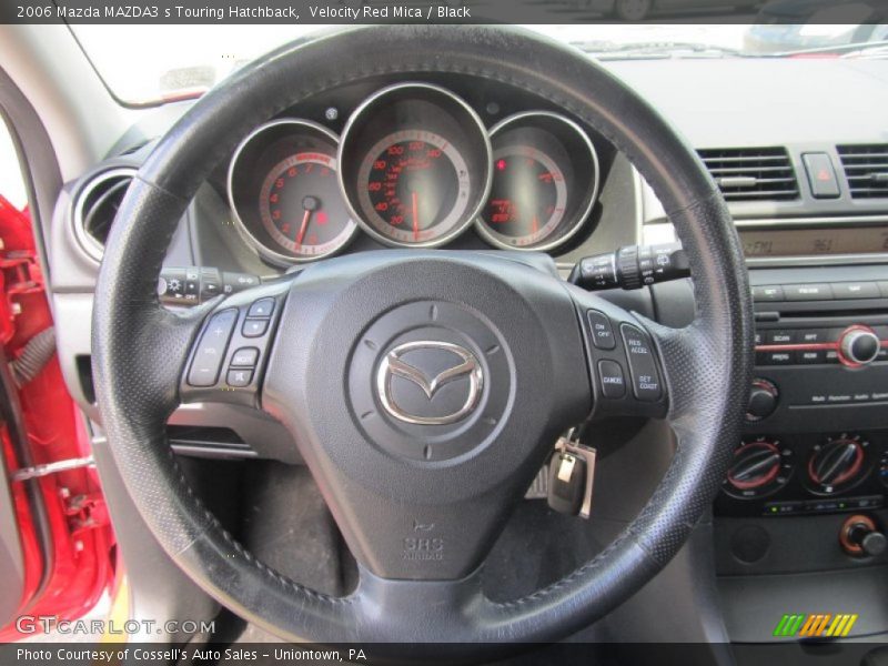 Velocity Red Mica / Black 2006 Mazda MAZDA3 s Touring Hatchback