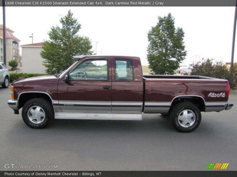 1998 C/K K1500 Silverado Extended Cab 4x4 Dark Carmine Red Metallic