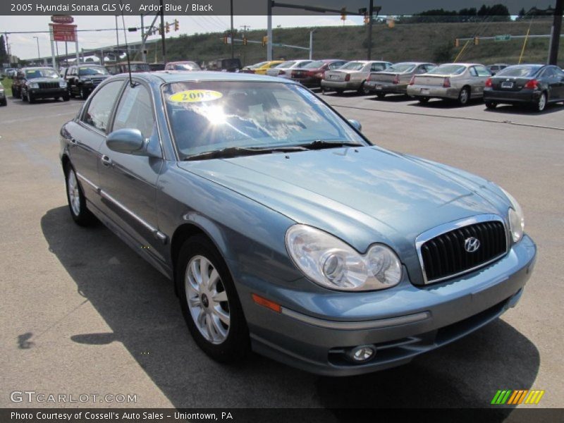 Ardor Blue / Black 2005 Hyundai Sonata GLS V6