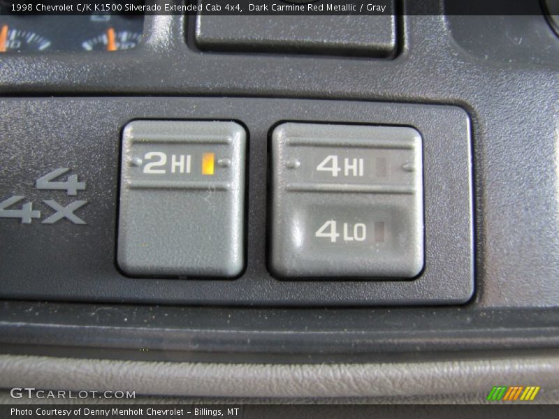 Controls of 1998 C/K K1500 Silverado Extended Cab 4x4