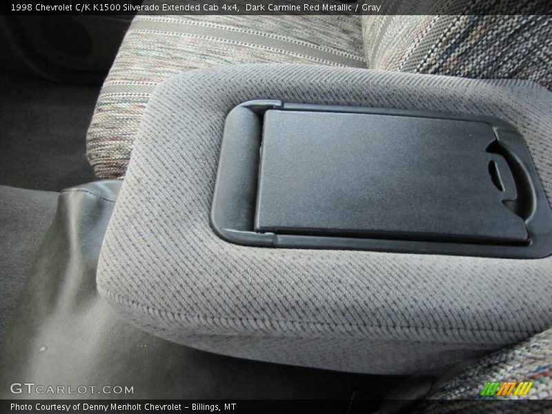 Dark Carmine Red Metallic / Gray 1998 Chevrolet C/K K1500 Silverado Extended Cab 4x4