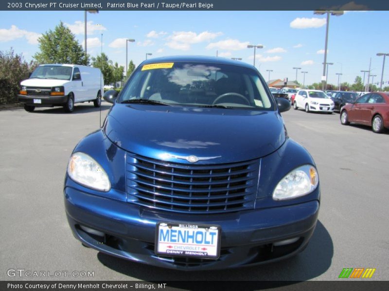 Patriot Blue Pearl / Taupe/Pearl Beige 2003 Chrysler PT Cruiser Limited