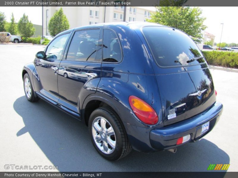 Patriot Blue Pearl / Taupe/Pearl Beige 2003 Chrysler PT Cruiser Limited