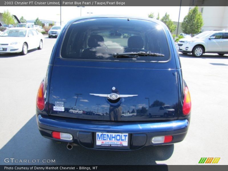 Patriot Blue Pearl / Taupe/Pearl Beige 2003 Chrysler PT Cruiser Limited