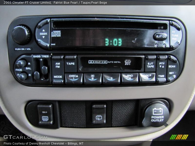 Audio System of 2003 PT Cruiser Limited