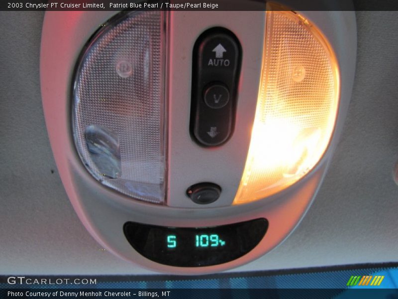 Patriot Blue Pearl / Taupe/Pearl Beige 2003 Chrysler PT Cruiser Limited