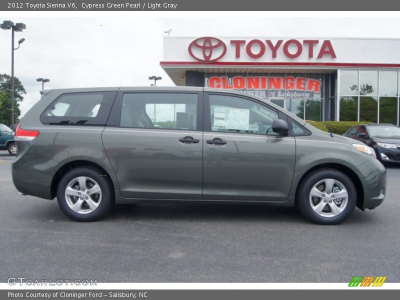 Cypress Green Pearl / Light Gray 2012 Toyota Sienna V6