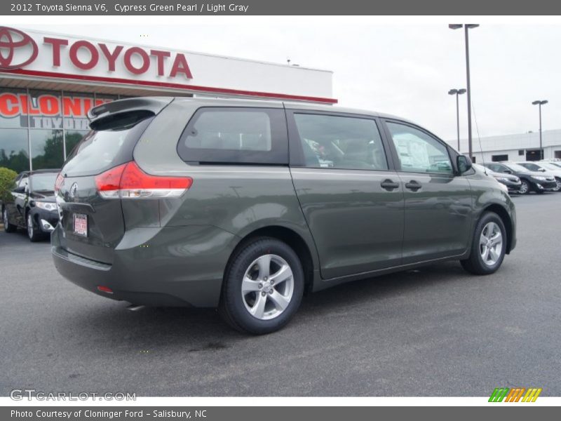 Cypress Green Pearl / Light Gray 2012 Toyota Sienna V6