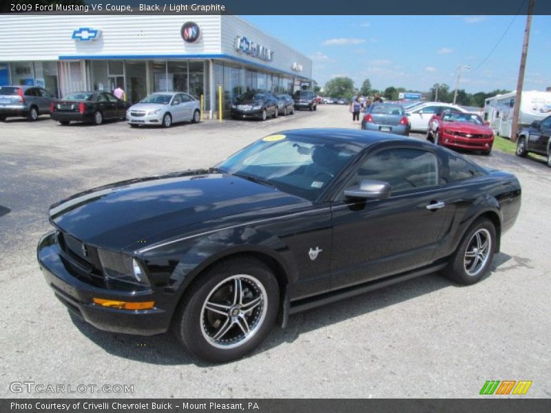 Black / Light Graphite 2009 Ford Mustang V6 Coupe