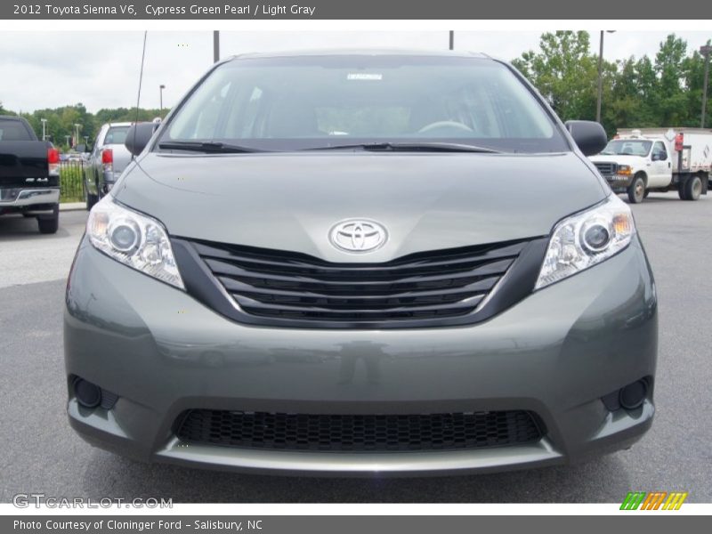 Cypress Green Pearl / Light Gray 2012 Toyota Sienna V6