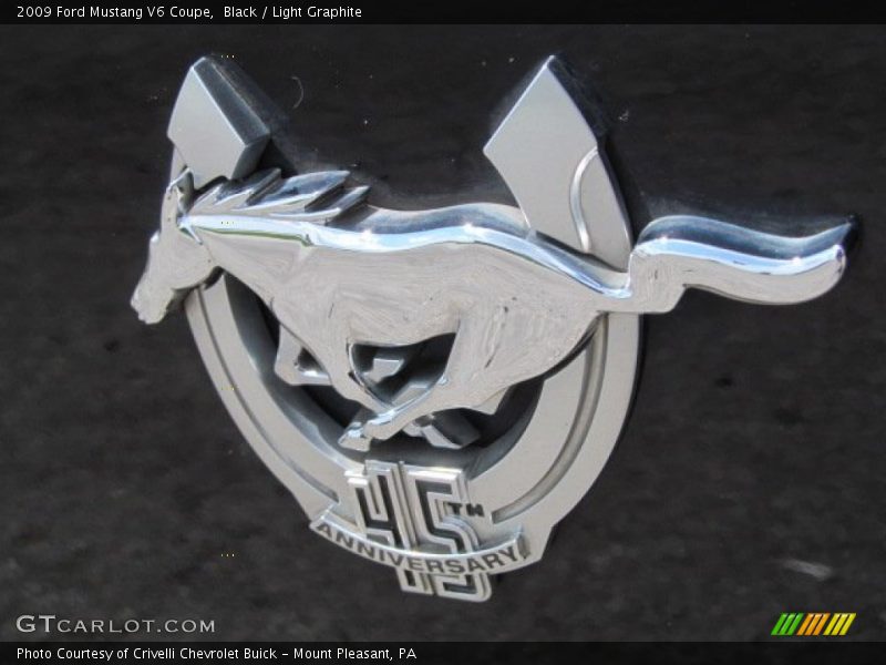 Black / Light Graphite 2009 Ford Mustang V6 Coupe
