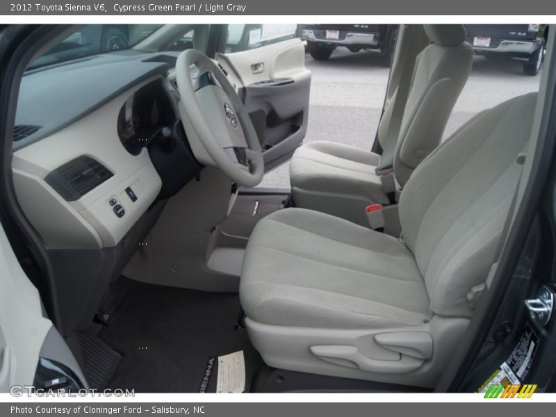 Cypress Green Pearl / Light Gray 2012 Toyota Sienna V6