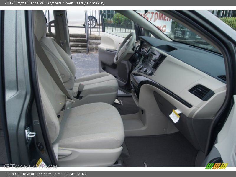 Cypress Green Pearl / Light Gray 2012 Toyota Sienna V6