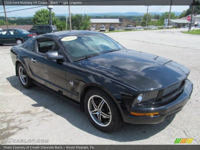 Black / Light Graphite 2009 Ford Mustang V6 Coupe