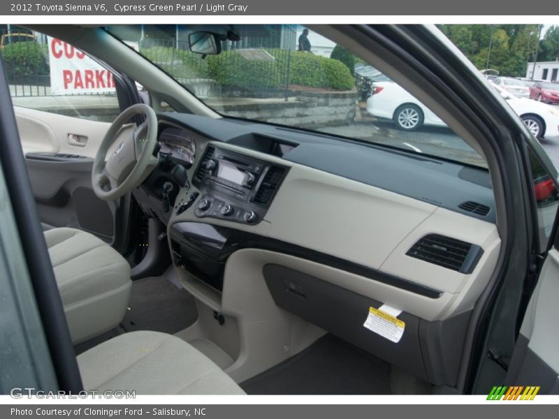 Cypress Green Pearl / Light Gray 2012 Toyota Sienna V6