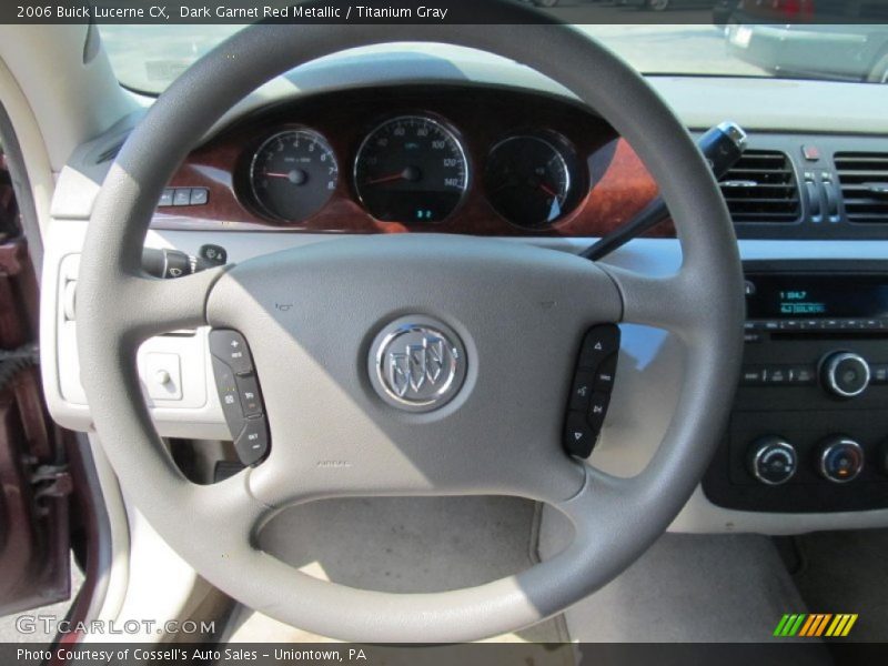 Dark Garnet Red Metallic / Titanium Gray 2006 Buick Lucerne CX