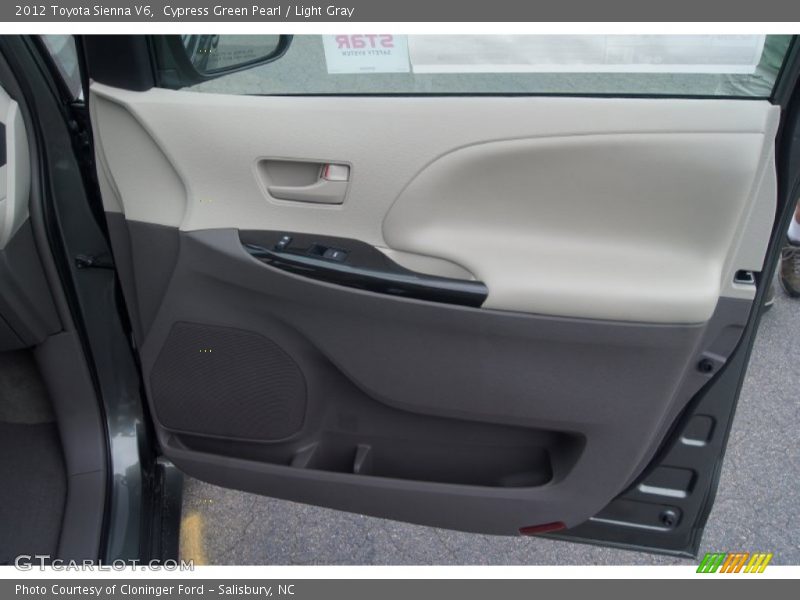 Cypress Green Pearl / Light Gray 2012 Toyota Sienna V6