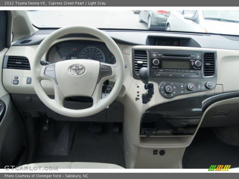 Cypress Green Pearl / Light Gray 2012 Toyota Sienna V6
