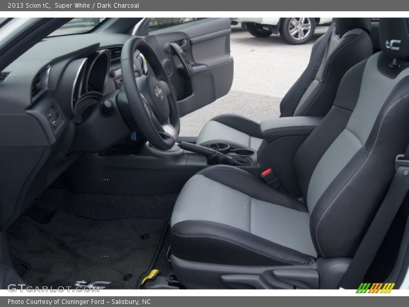 Super White / Dark Charcoal 2013 Scion tC