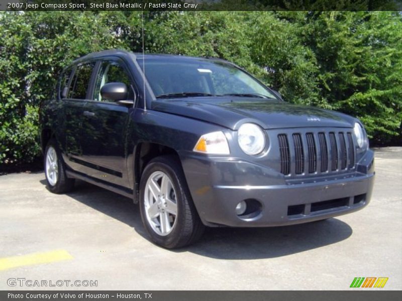 Steel Blue Metallic / Pastel Slate Gray 2007 Jeep Compass Sport