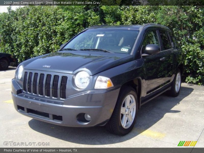 Steel Blue Metallic / Pastel Slate Gray 2007 Jeep Compass Sport