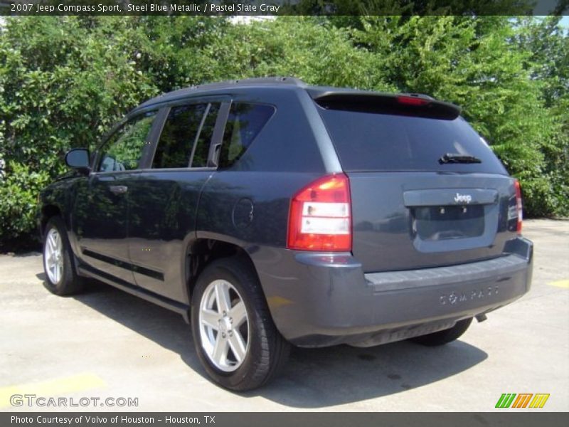 Steel Blue Metallic / Pastel Slate Gray 2007 Jeep Compass Sport