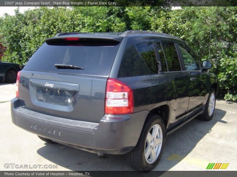 Steel Blue Metallic / Pastel Slate Gray 2007 Jeep Compass Sport