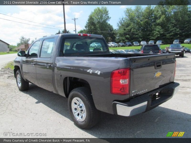 Taupe Gray Metallic / Dark Titanium 2011 Chevrolet Silverado 1500 Crew Cab 4x4