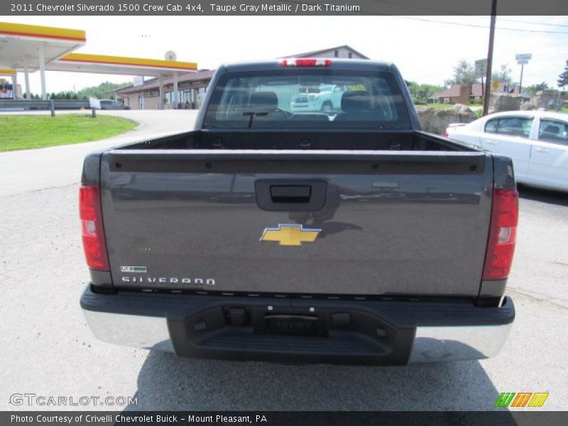 Taupe Gray Metallic / Dark Titanium 2011 Chevrolet Silverado 1500 Crew Cab 4x4