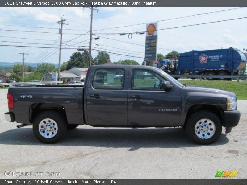 Taupe Gray Metallic / Dark Titanium 2011 Chevrolet Silverado 1500 Crew Cab 4x4