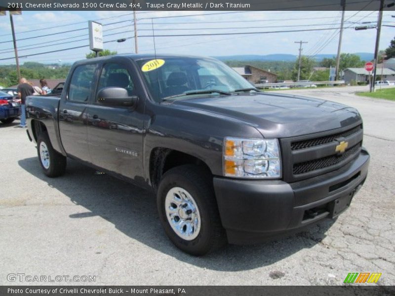 Taupe Gray Metallic / Dark Titanium 2011 Chevrolet Silverado 1500 Crew Cab 4x4