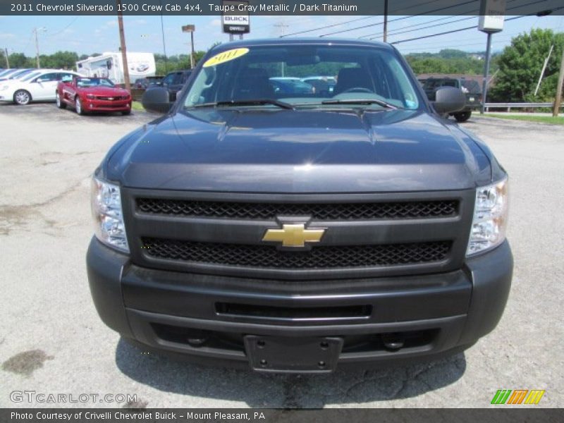 Taupe Gray Metallic / Dark Titanium 2011 Chevrolet Silverado 1500 Crew Cab 4x4