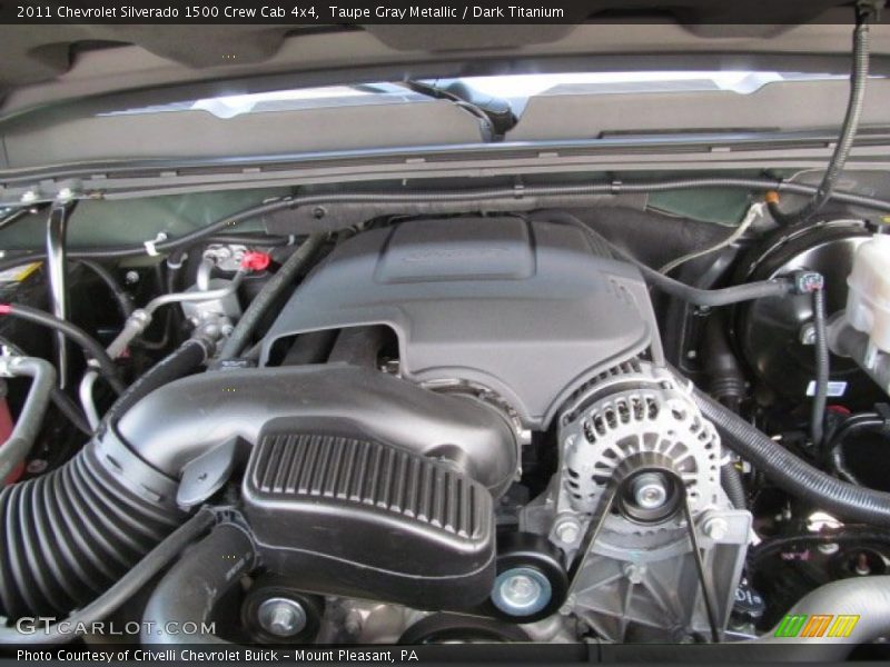 Taupe Gray Metallic / Dark Titanium 2011 Chevrolet Silverado 1500 Crew Cab 4x4