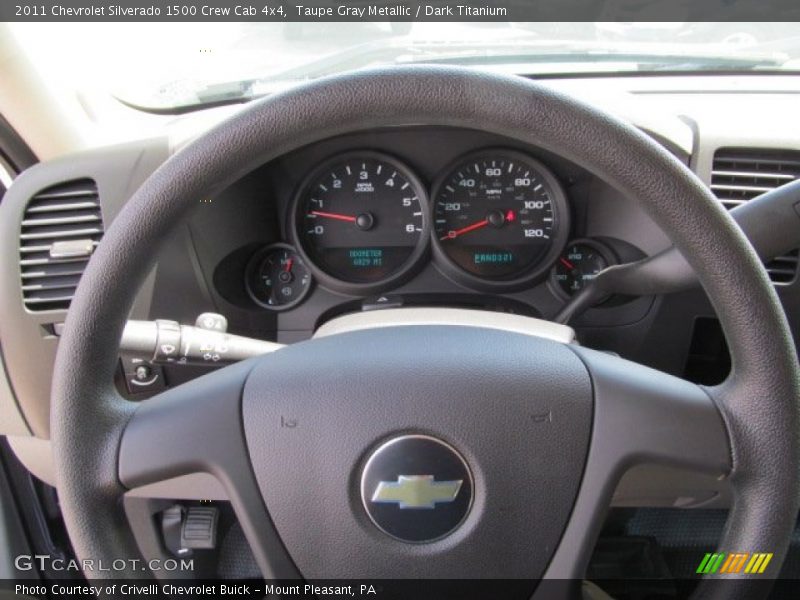 Taupe Gray Metallic / Dark Titanium 2011 Chevrolet Silverado 1500 Crew Cab 4x4