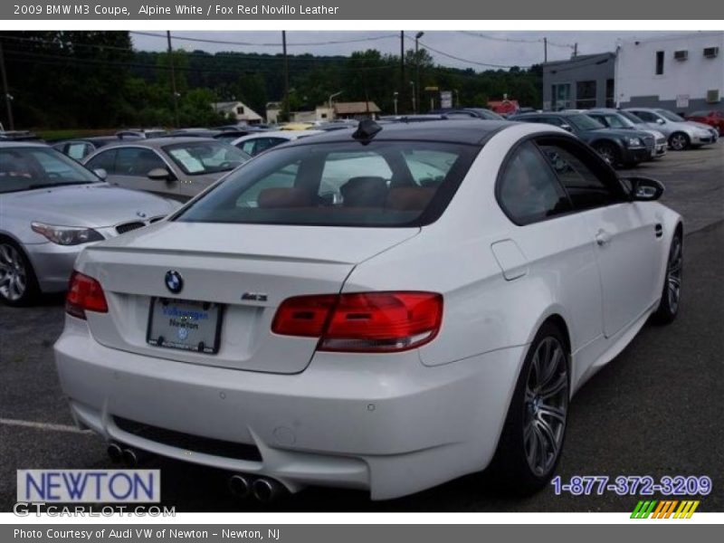 Alpine White / Fox Red Novillo Leather 2009 BMW M3 Coupe
