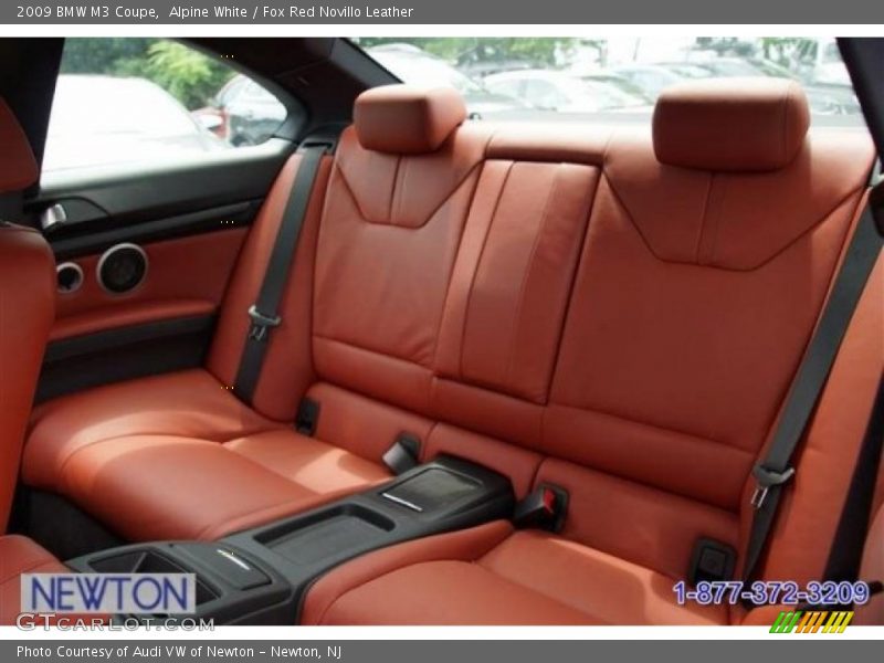 Alpine White / Fox Red Novillo Leather 2009 BMW M3 Coupe