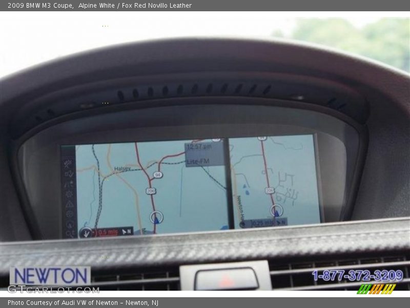 Alpine White / Fox Red Novillo Leather 2009 BMW M3 Coupe