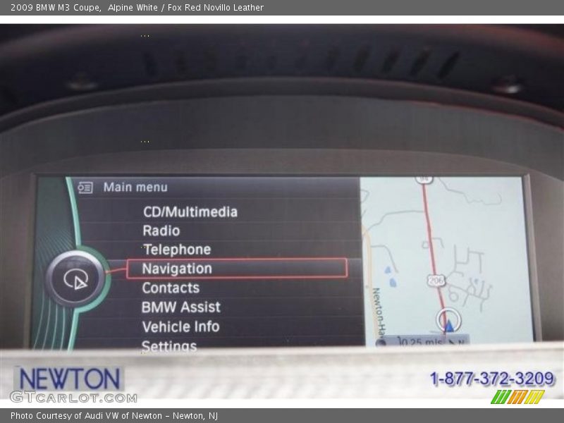 Alpine White / Fox Red Novillo Leather 2009 BMW M3 Coupe